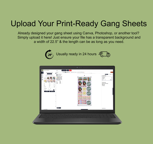 UPLOAD DTF GANG SHEET