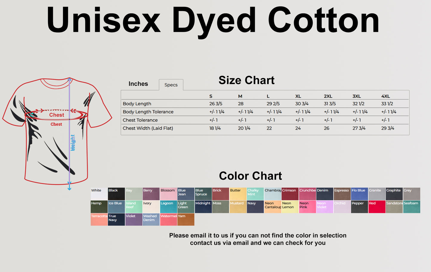 Custom Unisex Dyed Cotton